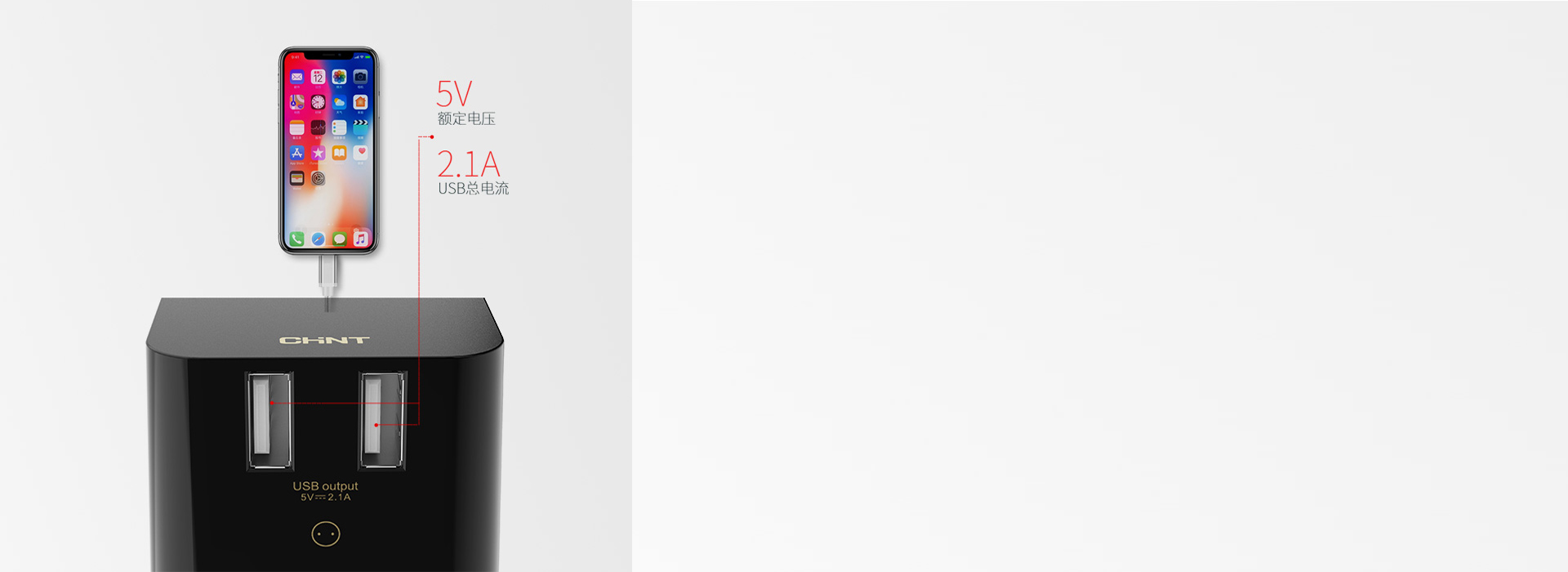 雙USB接口，充電更方便 DC 5V ...