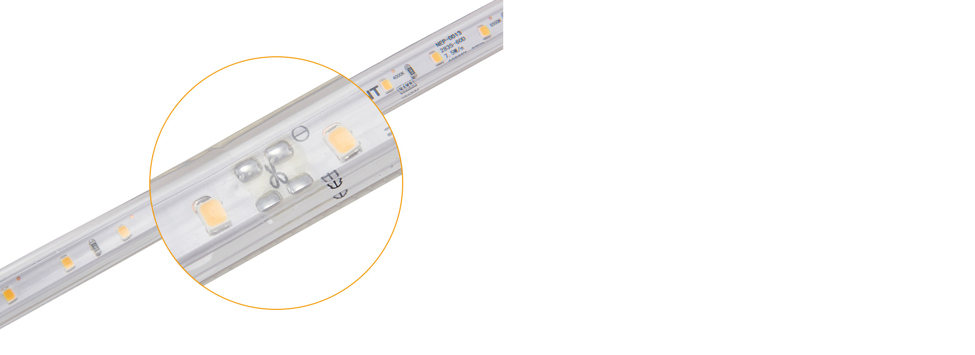 剪裁位置標(biāo)記，方便使用 正泰燈帶DD1...
