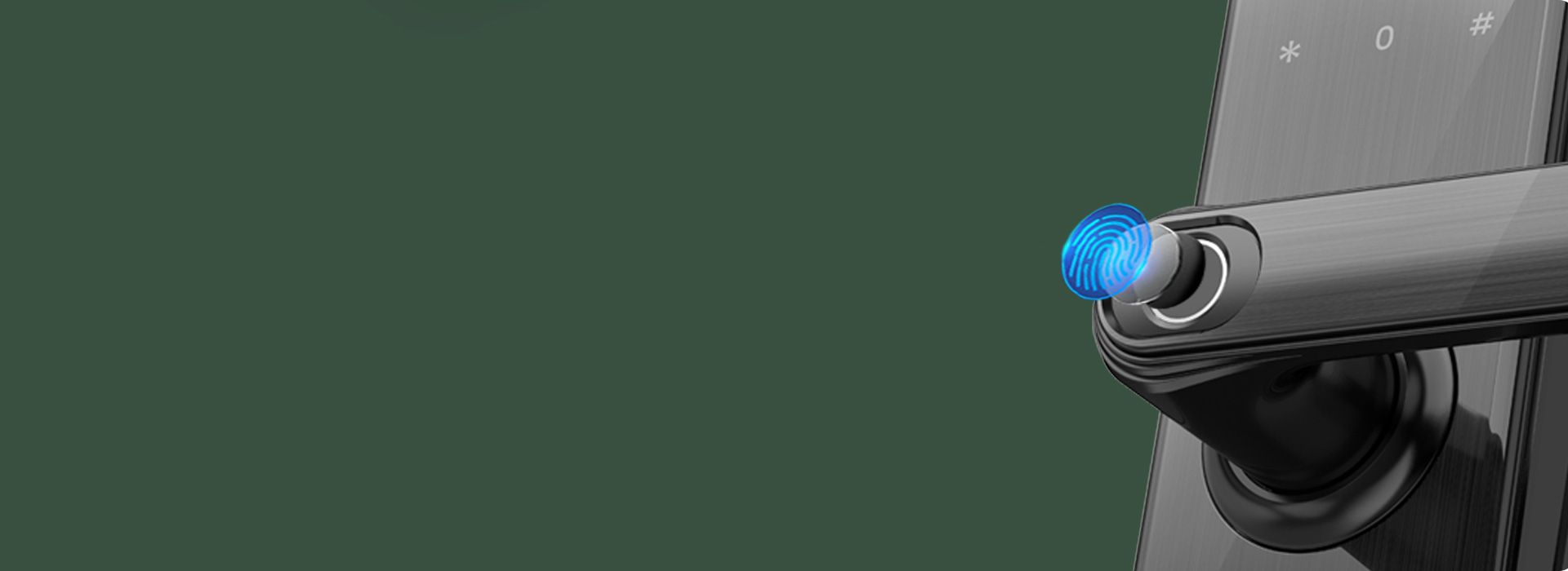 指紋識別，一握即開 指紋識別模塊位于門...