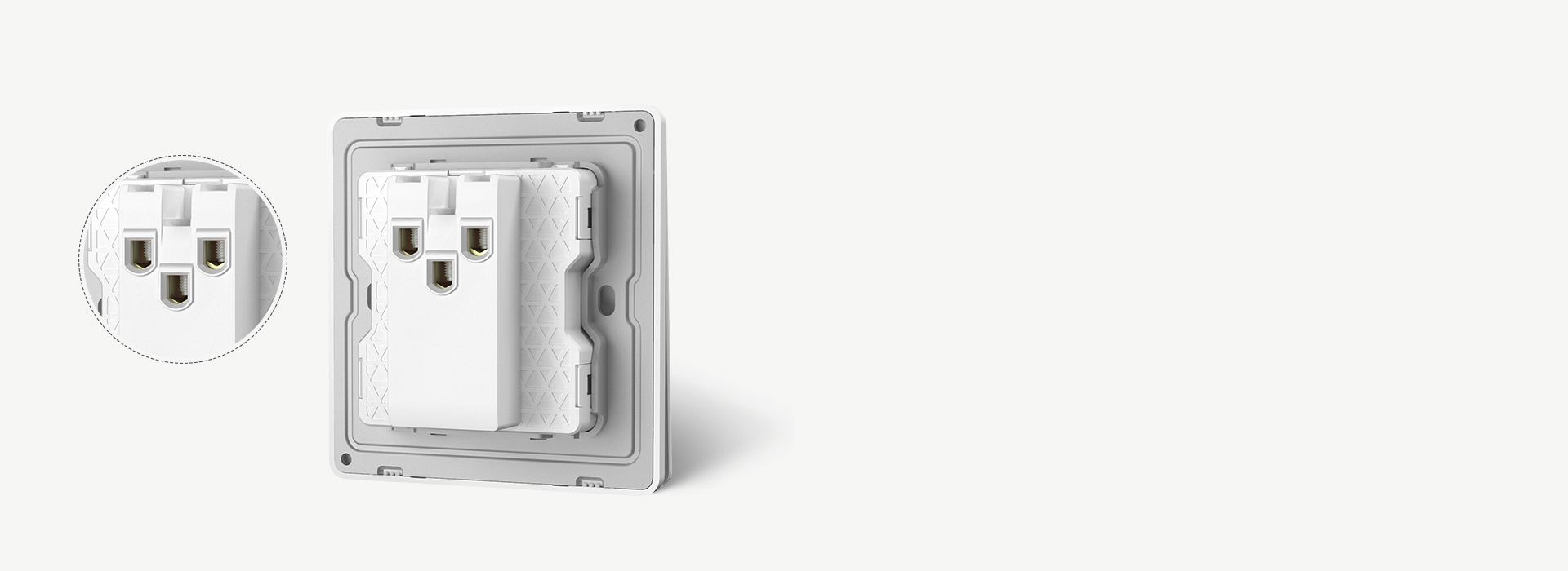 免跳線結(jié)構(gòu)設(shè)計 多位單控開關(guān)采用一拖二...