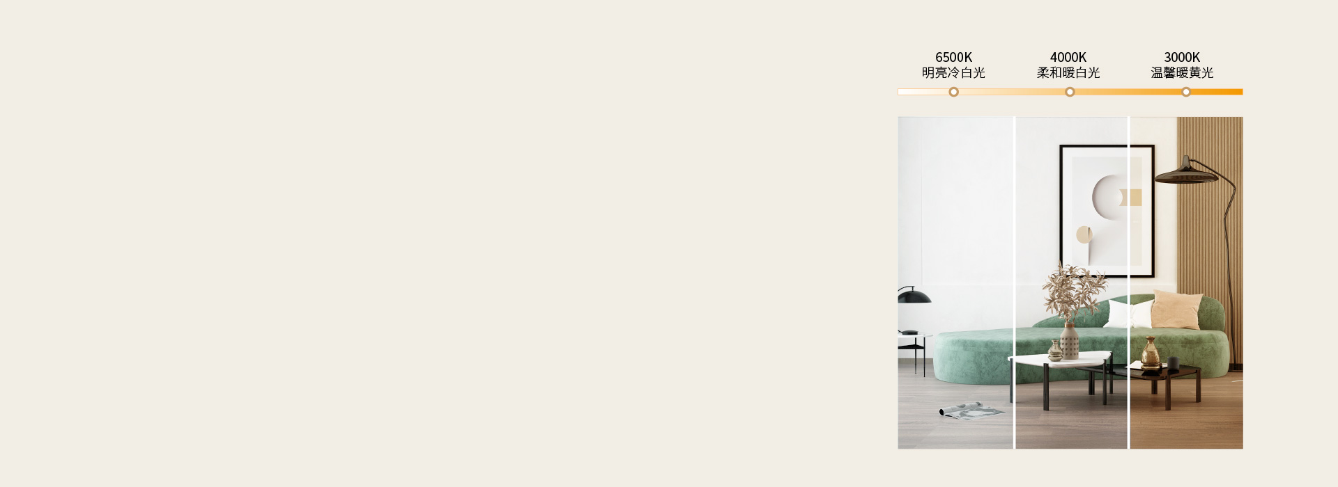 可三段調光，營造多種照明氛圍 正泰照明...