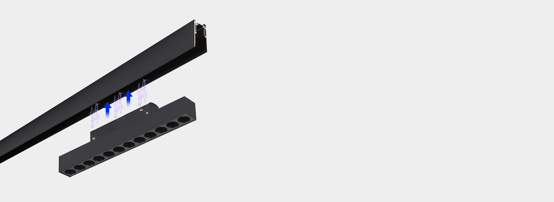 強力磁吸，安裝輕松 內(nèi)置強力磁鐵，燈具...