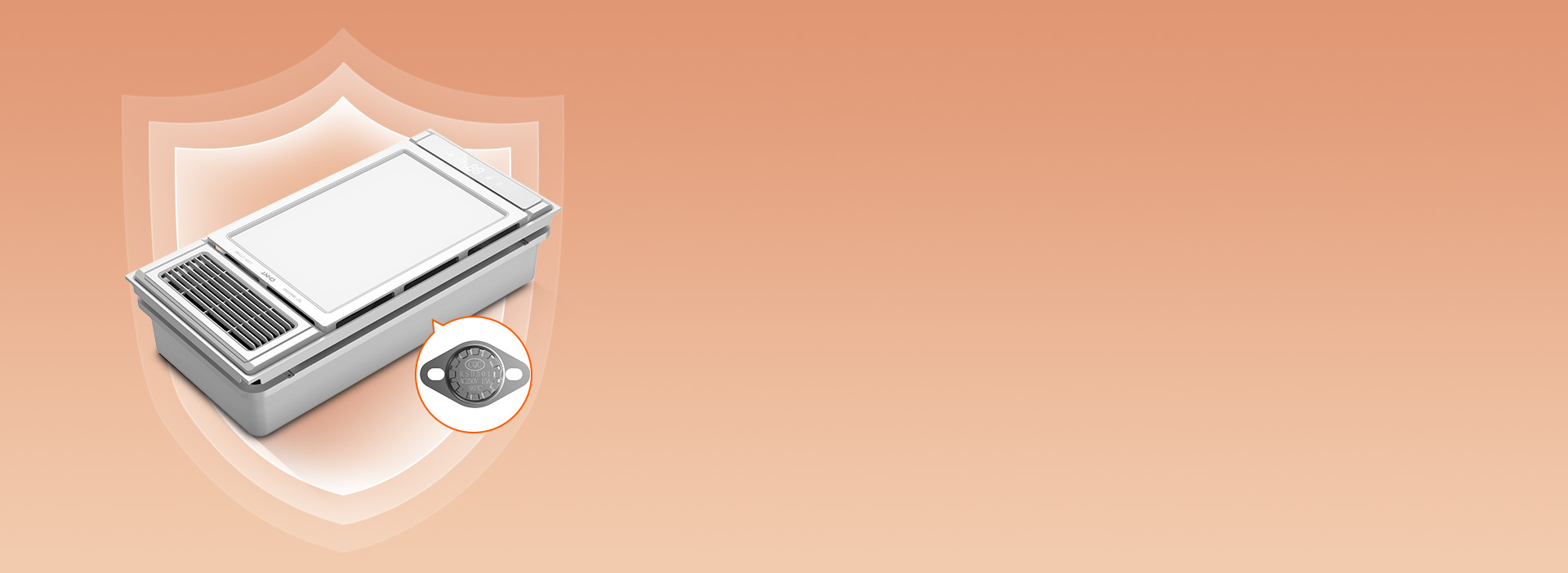 過(guò)熱保護(hù)，為安全加一道屏障 內(nèi)置105...