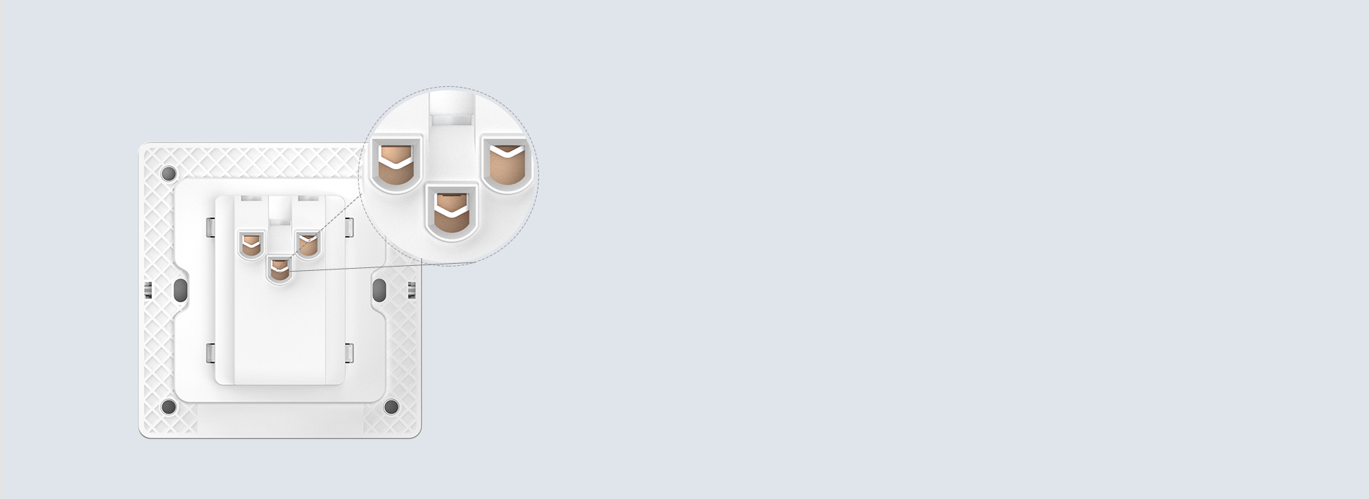 接線省時省力 鞍型拉扣式端子，接線方便...