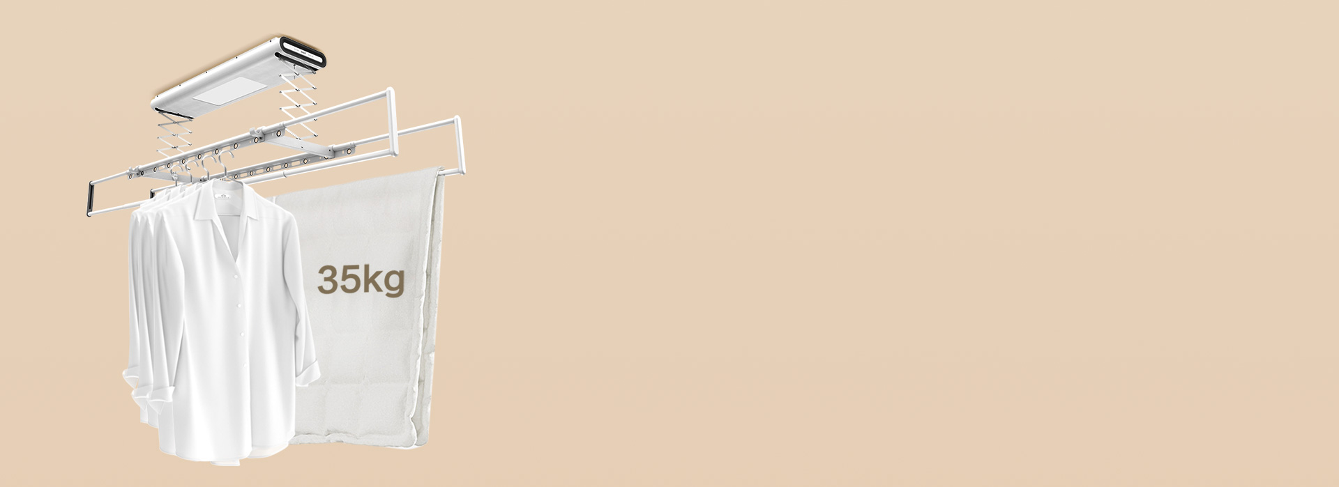 70斤強力承重，全家衣物一起曬 強大承...