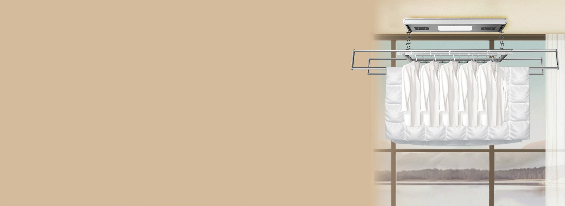 多功能伸縮四桿，衣被可同曬 正泰NEJ...