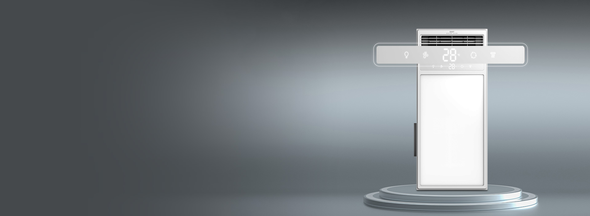 狀態(tài)一目了然 面板自帶高清數(shù)顯，實時溫...